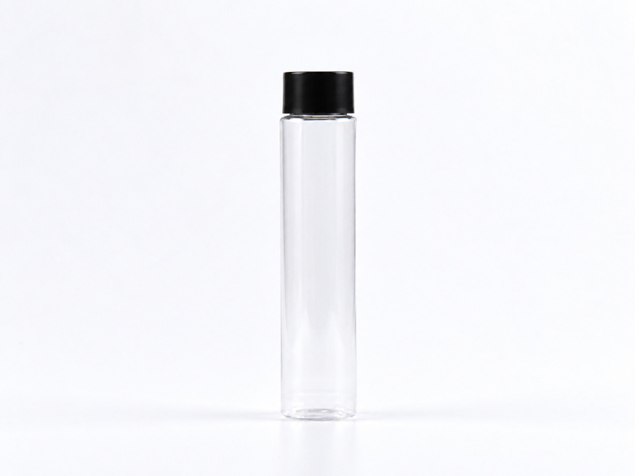 PET Röhrchen 100 ml – Schraubverschluss schwarz
